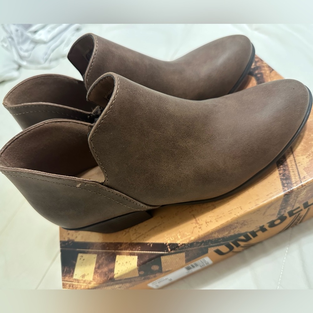 Unr8ed Brown Booties 9